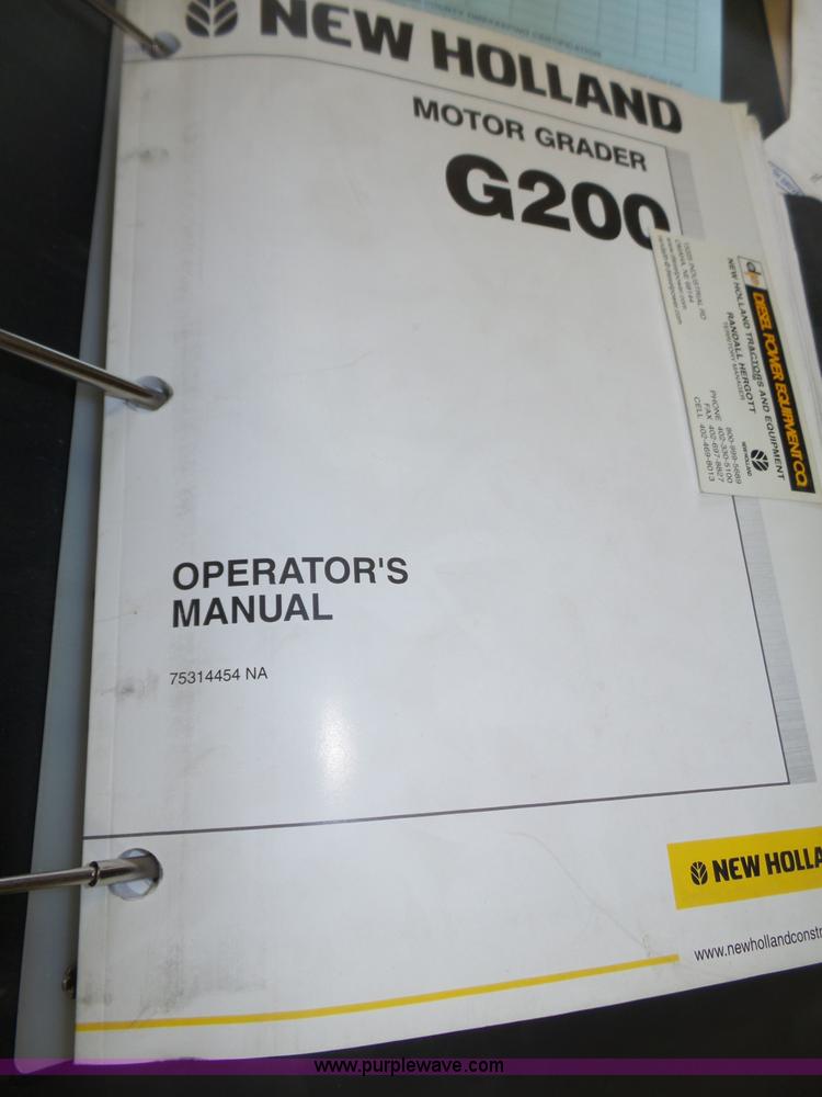 image for item J8915 2006 New Holland G200 motor grader