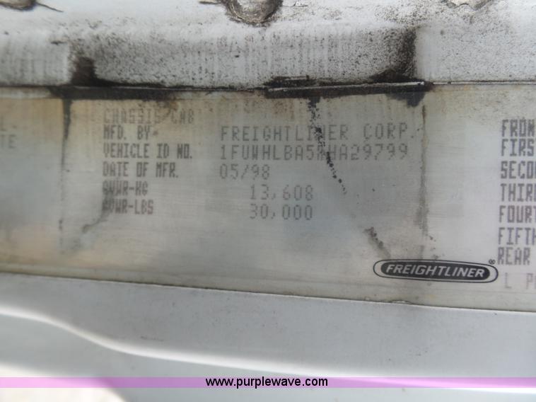 image for item K1293 1999 Freightliner FL70 service truck with crane