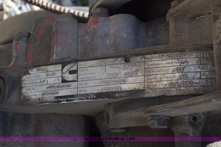 image for item K4339 1980 Cummins NTC-350 diesel engine