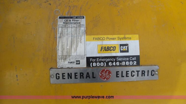 image for item K4587 Caterpillar G398 generator