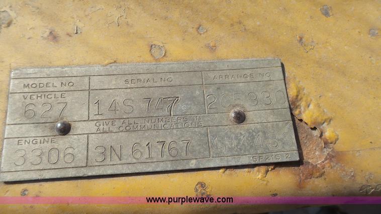 image for item K5038 1978 Caterpillar 627B conventional scraper