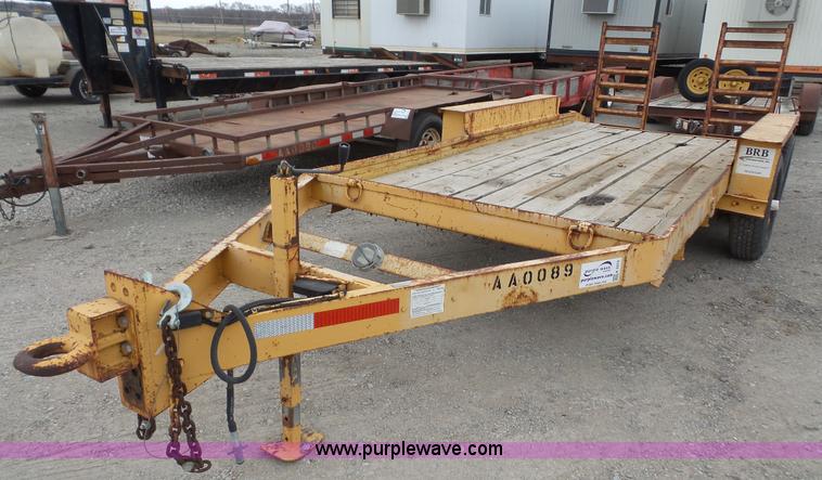 image for item K5075 1986 Belshe equipment trailer