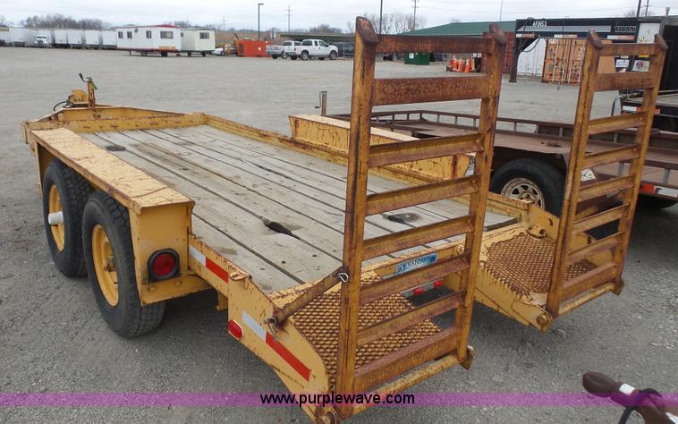 image for item K5075 1986 Belshe equipment trailer