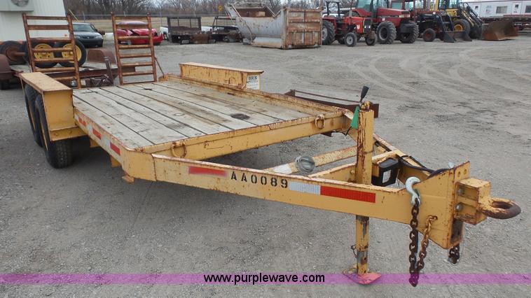 image for item K5075 1986 Belshe equipment trailer
