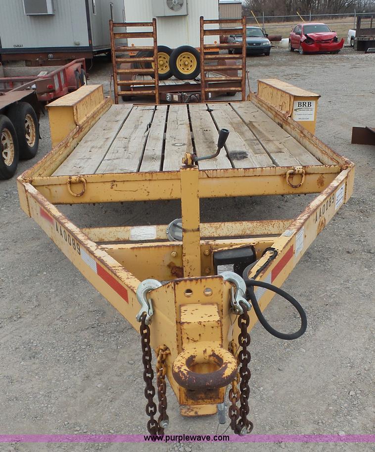 image for item K5075 1986 Belshe equipment trailer