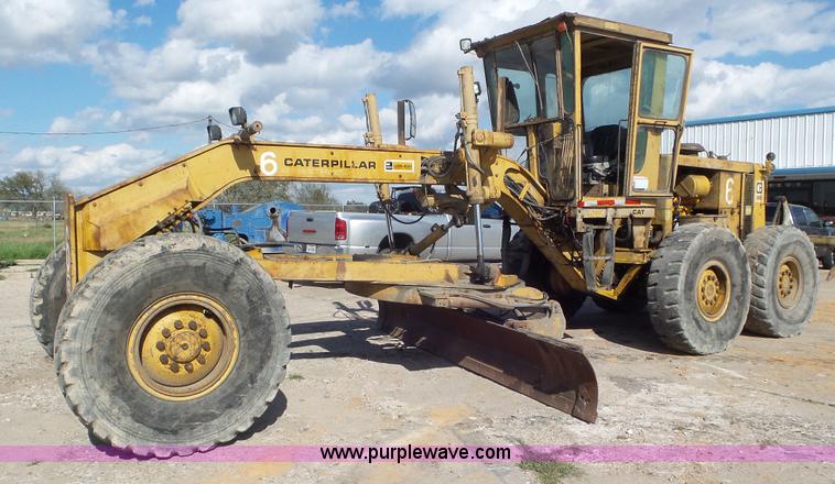 image for item K6931 1976 Caterpillar 14G motor grader