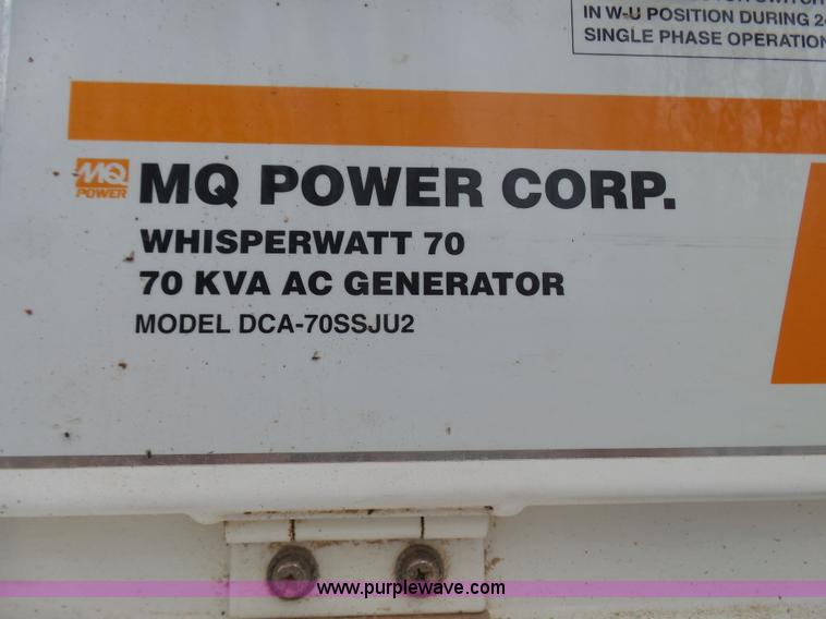 image for item L1522 Multiquip DCA70 generator