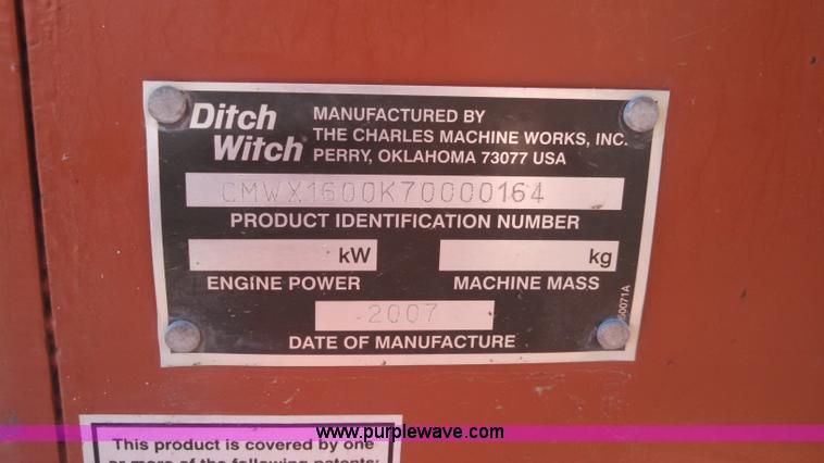 image for item L3003 2007 Ditch Witch XT1600 tool carrier