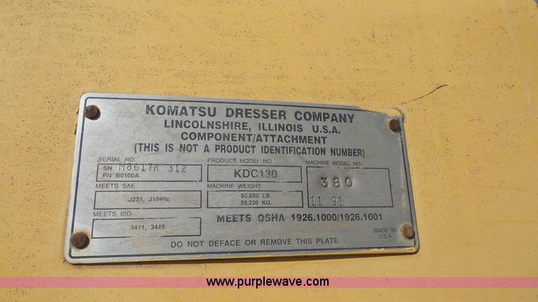 image for item L4756 1992 Komatsu WA380 wheel loader