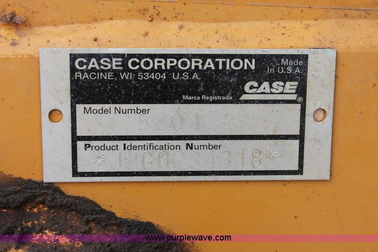 image for item L6832 1997 Case 580L backhoe