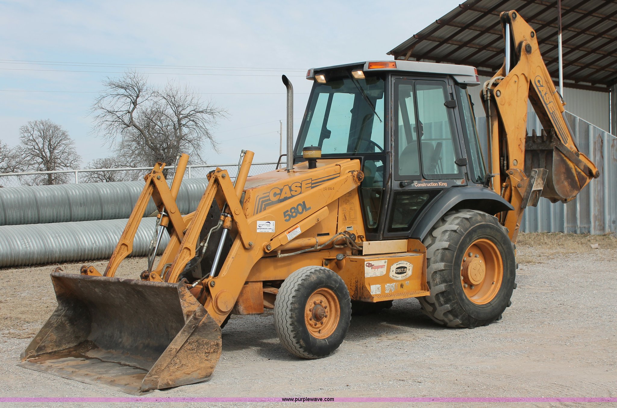 1997 Case 580L backhoe in Sulphur, OK Item L6832 sold Purple Wave