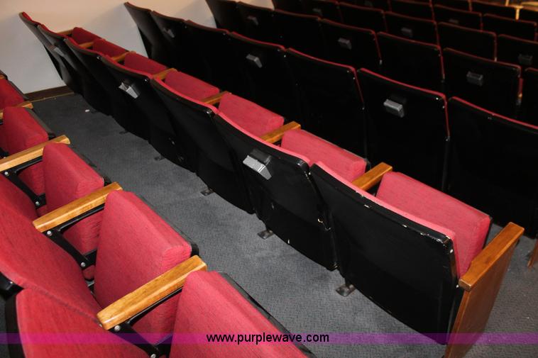 image for item AO9414 (70) red velour auditorium seats