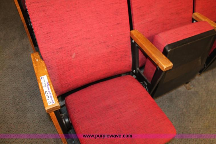 image for item AO9414 (70) red velour auditorium seats