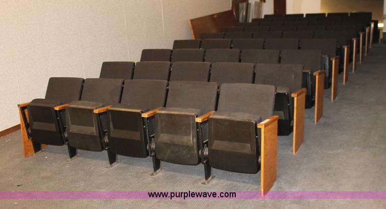 image for item AO9415 (45) black velour auditorium seats