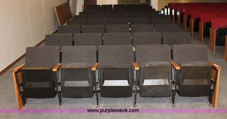 image for item AO9415 (45) black velour auditorium seats