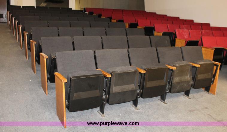 image for item AO9415 (45) black velour auditorium seats