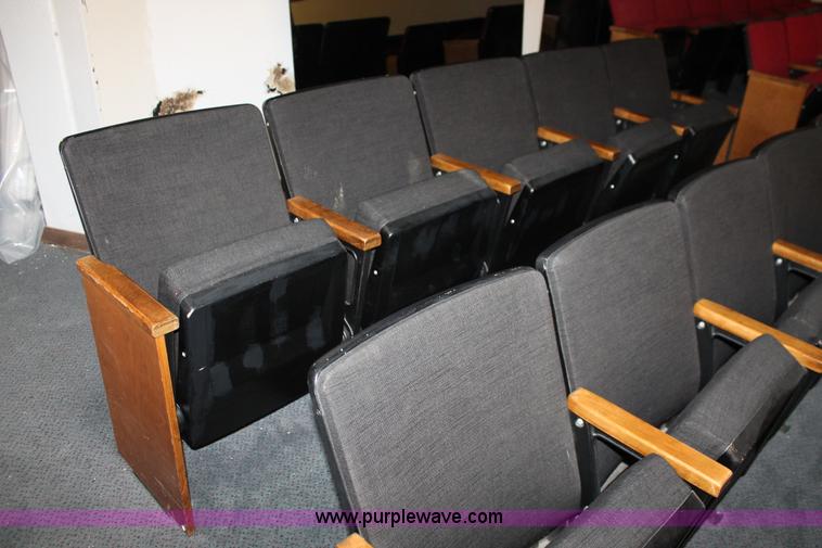 image for item AO9415 (45) black velour auditorium seats