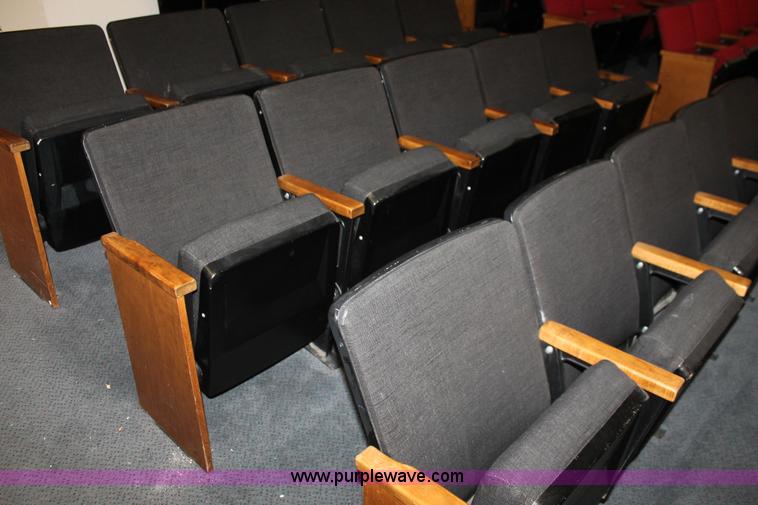 image for item AO9415 (45) black velour auditorium seats