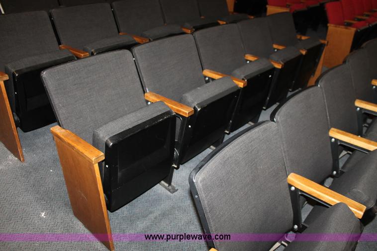 image for item AO9415 (45) black velour auditorium seats