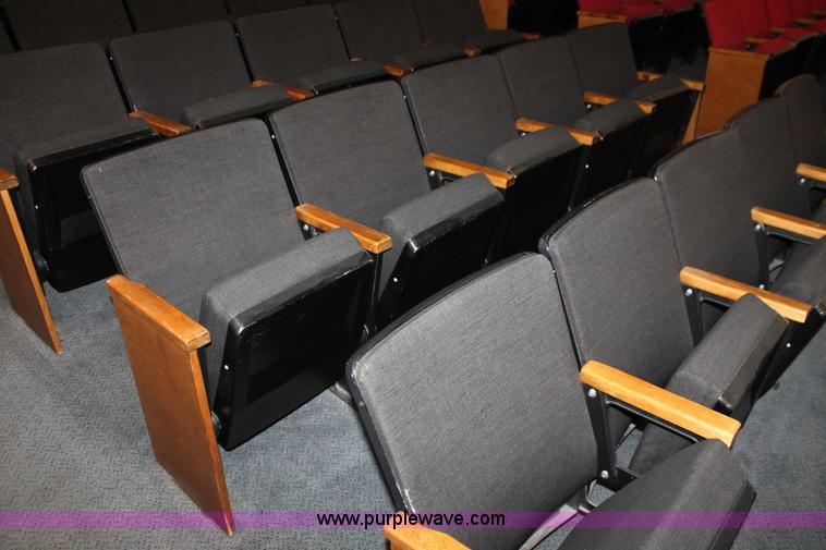 image for item AO9415 (45) black velour auditorium seats