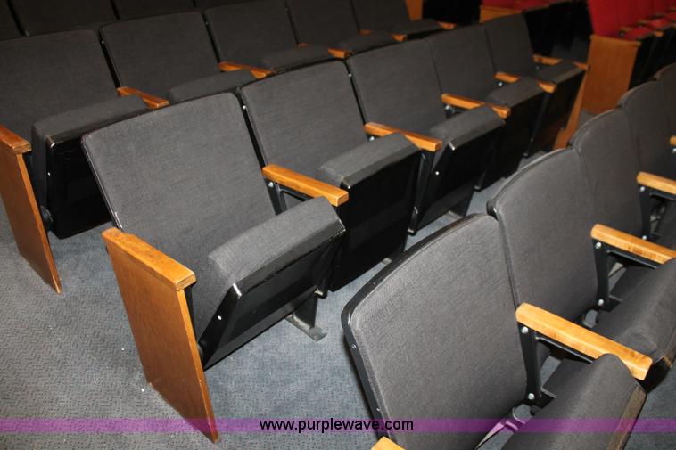 image for item AO9415 (45) black velour auditorium seats