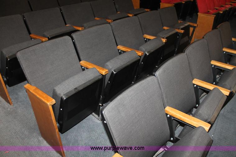 image for item AO9415 (45) black velour auditorium seats