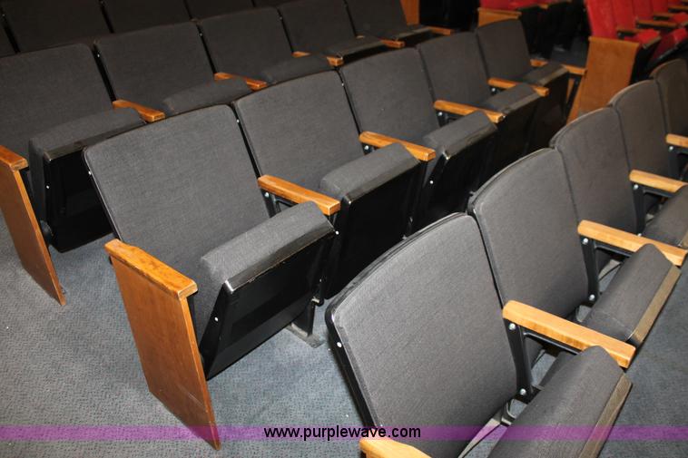 image for item AO9415 (45) black velour auditorium seats