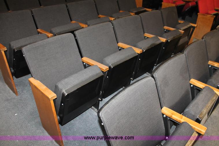 image for item AO9415 (45) black velour auditorium seats