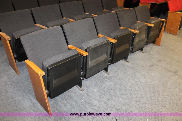 image for item AO9415 (45) black velour auditorium seats