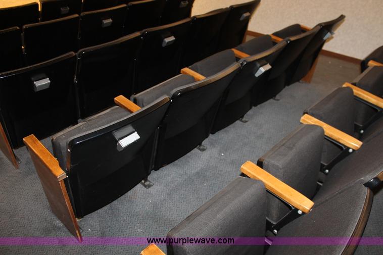 image for item AO9415 (45) black velour auditorium seats