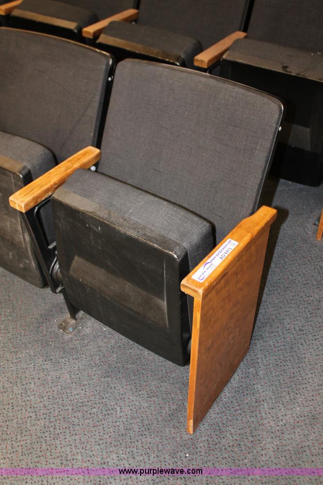 image for item AO9415 (45) black velour auditorium seats