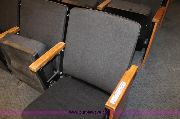 image for item AO9415 (45) black velour auditorium seats