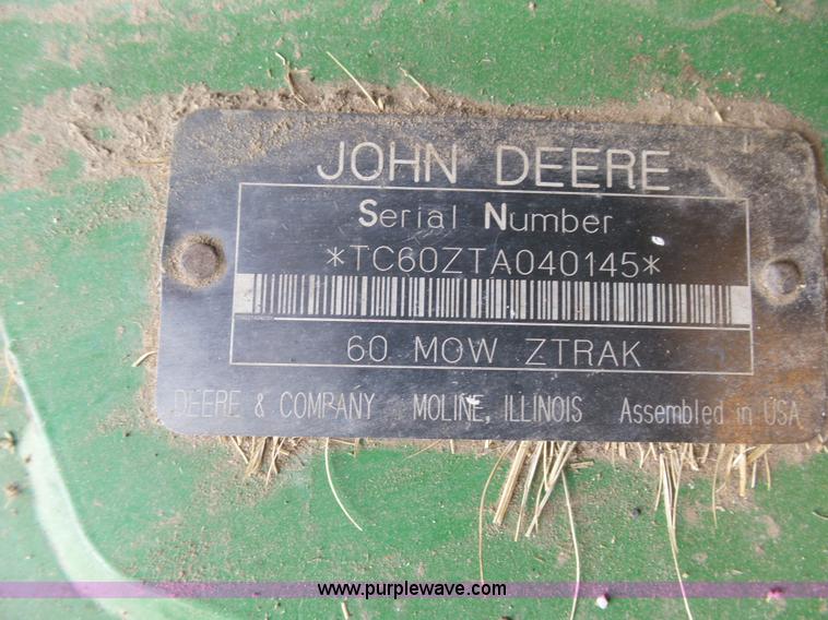 image for item AR9458 John Deere F687 Z-Trak ZTR lawn mower