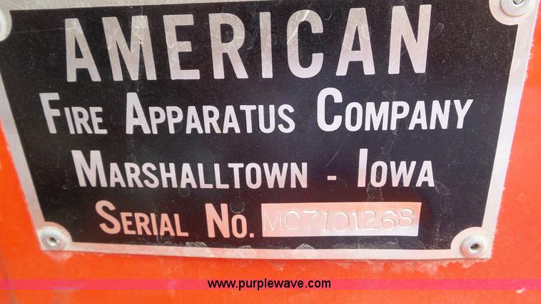 image for item AV9823 1968 Chevrolet fire truck