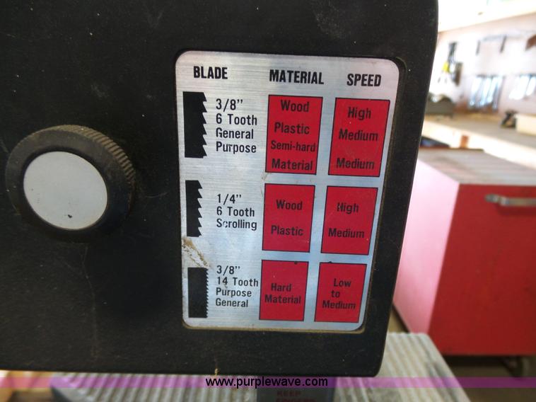 image for item BE9876 1985 Duracraft bandsaw