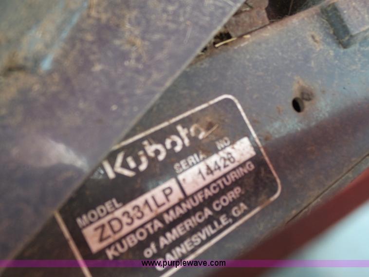 image for item BT9253 Kubota ZD331 riding mower