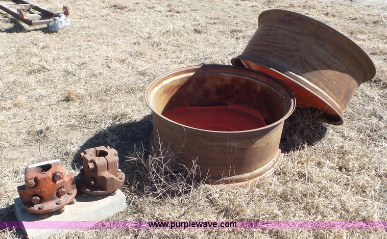 image for item CD9891 (2) Case tractor wheels and hubs