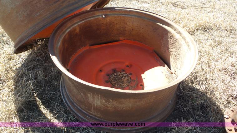 image for item CD9891 (2) Case tractor wheels and hubs