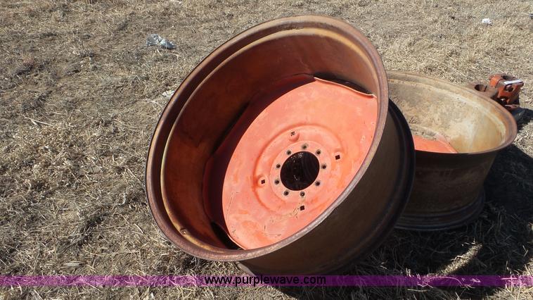 image for item CD9891 (2) Case tractor wheels and hubs