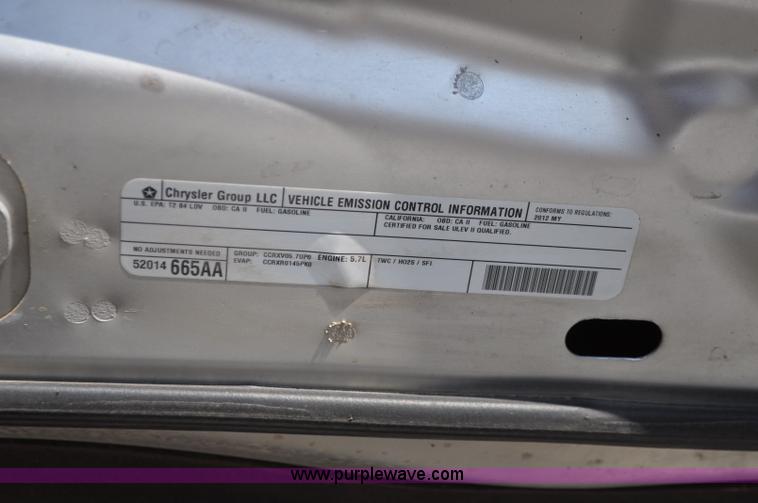 image for item G7244 2012 Dodge Charger Police