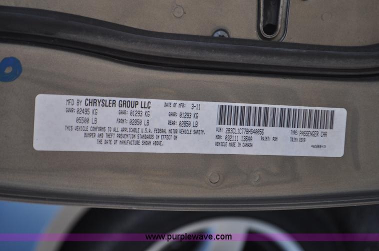 image for item G7246 2011 Dodge Charger Police