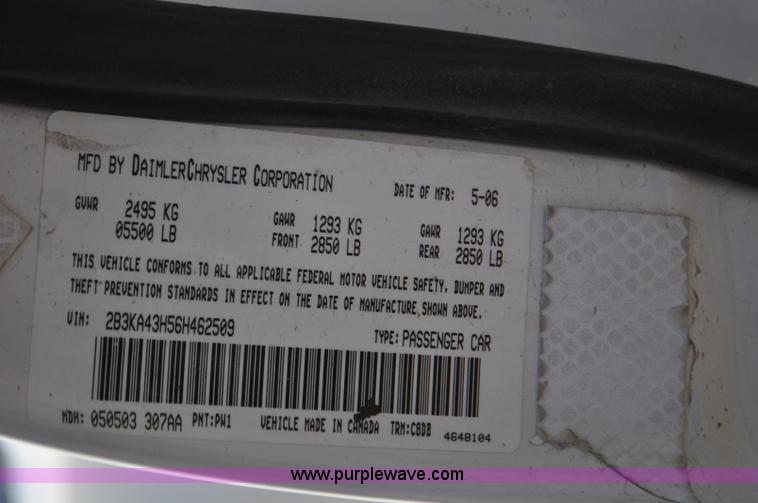 image for item G7268 2006 Dodge Charger