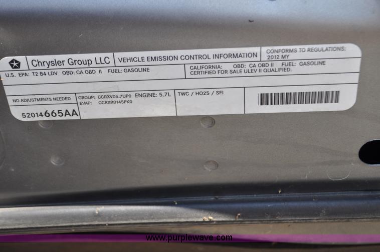 image for item G7269 2012 Dodge Charger Police