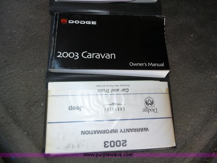 image for item J8896 2003 Dodge Grand Caravan Sport van
