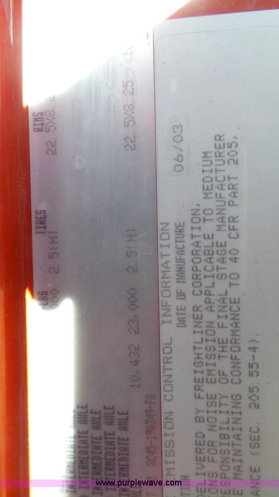 image for item L3693 2004 Sterling Acterra roll off container truck