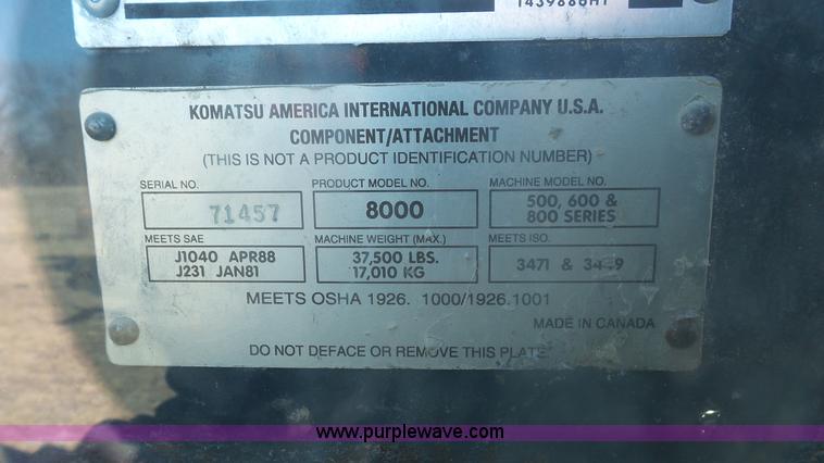image for item L3695 2003 Komatsu GD650A motor grader