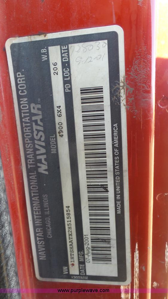 image for item L3696 2002 International F4900 dump truck