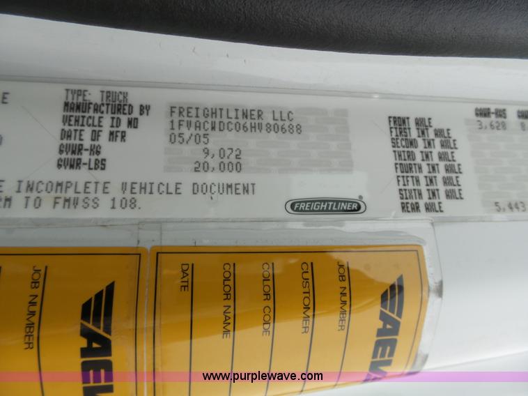 image for item L3721 2006 Freightliner Business Class M2 ambulance