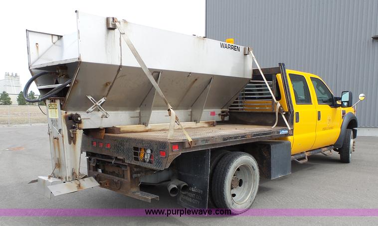 image for item L3727 2008 Ford F450 Super Duty XL Crew Cab flatbed truck