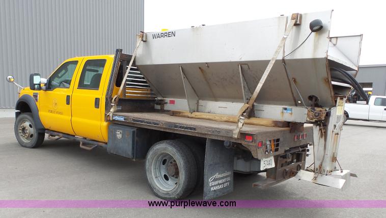 image for item L3727 2008 Ford F450 Super Duty XL Crew Cab flatbed truck
